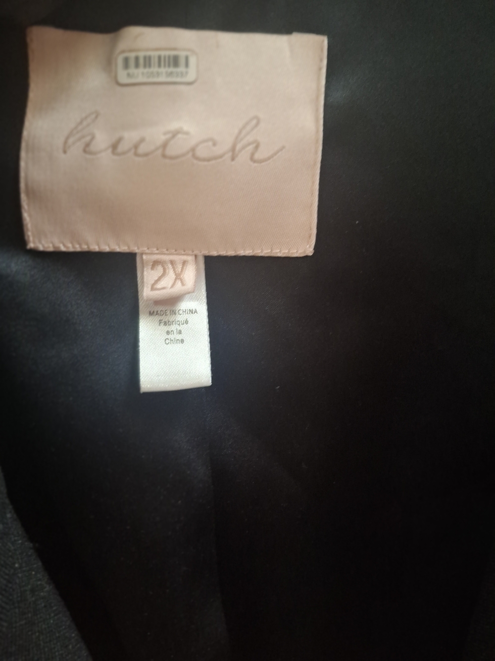 Hutch Black Jacket with Blush Brand Patch. By Anthropelogy